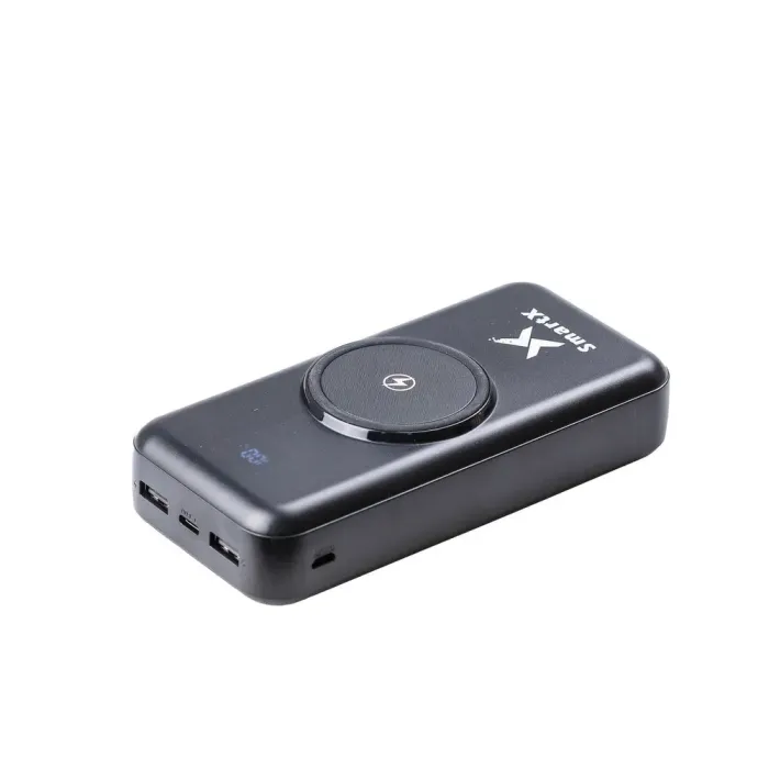 Повербанк з бездротовою зарядкою 30000 mAh Туре-С та Micro USB зовнішній акумулятор 4 вбудовані кабелі (X103) - зображення 2