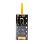 Повербанк 20000 mah powerbank USB/Micro-USB/Type-C/Lightning зовнішній акумулятор 4 вбудовані кабелі (X101)