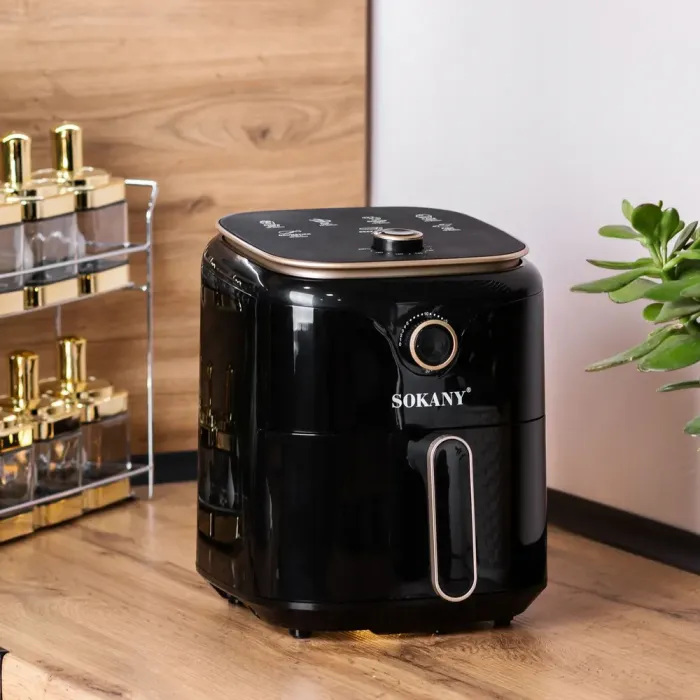 Аерофритюрниця електрична аерогриль 4.5л 1400Вт механічне керування SOKANY SK-10026 (SK10026) - зображення 1