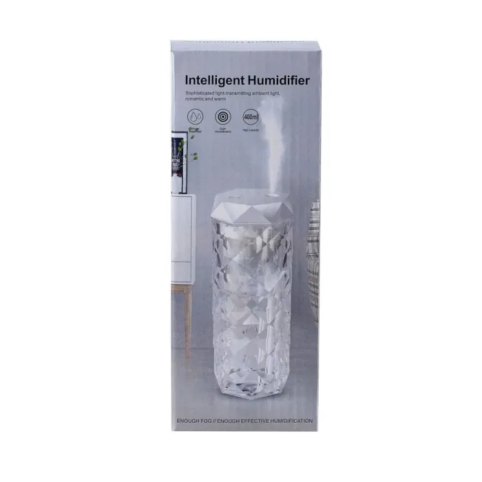 Увлажнитель воздуха Crystal с лампой для дома портативный USB 400 мл ароматический диффузор с подсветкой (HPBH15315A) - изображение 8