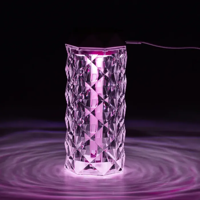 Увлажнитель воздуха Crystal с лампой для дома портативный USB 400 мл ароматический диффузор с подсветкой (HPBH15315A) - изображение 5