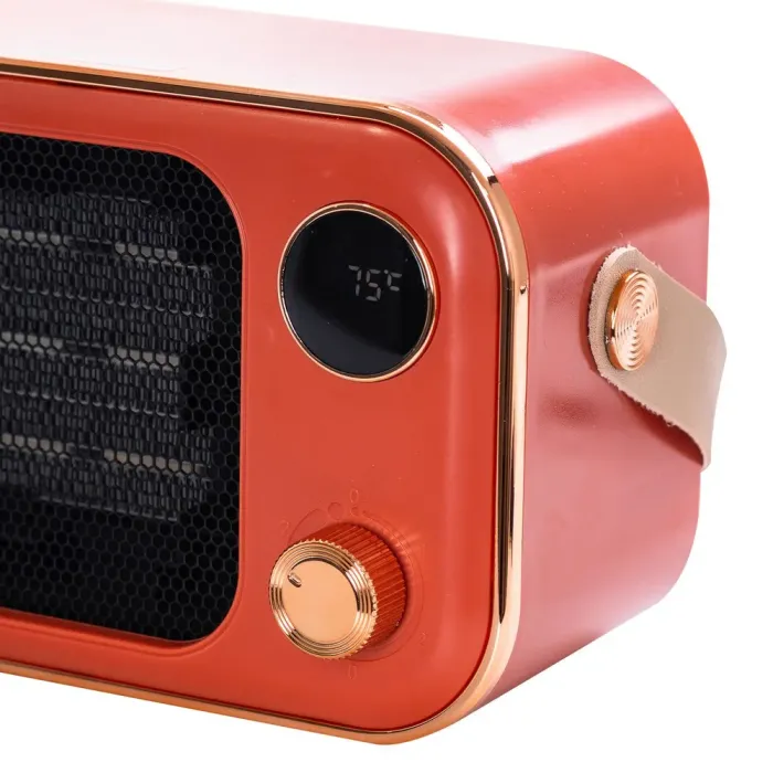 Тепловентилятор до 25 кв м 1200 Вт обігрівач електричний підлоговий дуйчик 1200 Вт Жовтогарячий (HPAQL039O) - зображення 4