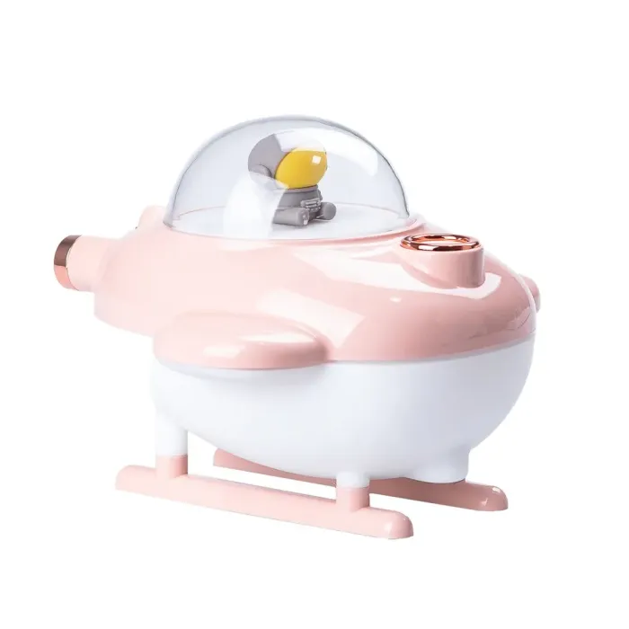 Зволожувач повітря для дому літак портативний USB 220 мл ароматичний дифузор з підсвічуванням (HPBH17128P) - зображення 1