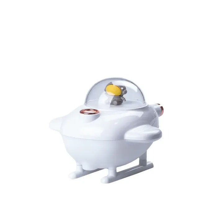 Зволожувач повітря для дому літак портативний USB 220 мл ароматичний дифузор з підсвічуванням Білий (HPBH17128W) - зображення 2