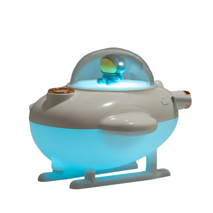 Зволожувач повітря для дому літак портативний USB 220 мл ароматичний дифузор з підсвічуванням Білий (HPBH17128W) - зображення 3