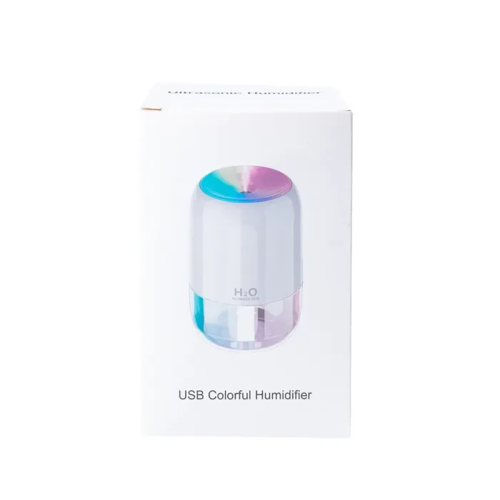 Зволожувач повітря для дому портативний USB 200 мл ароматичний дифузор з підсвічуванням Чорний (HPBH16991B) - зображення 8