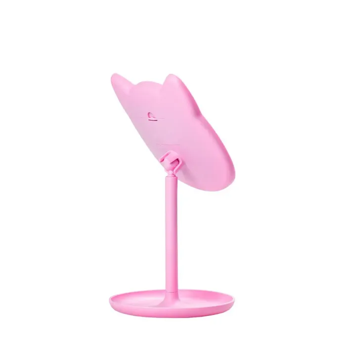 Дзеркало настільне у формі котика з led підсвіткою для макіяжу (HP072CY085P) - зображення 2