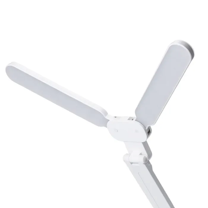 Лампа настільна світлодіодна з сенсорним керуванням з годинником світильник акумуляторний LED складаний (HP0721205C) - зображення 5