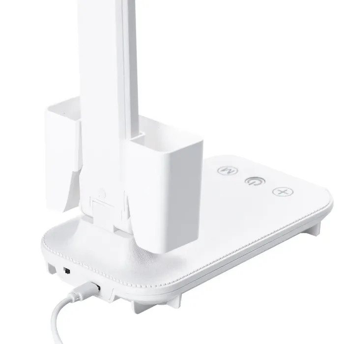 Лампа настільна світлодіодна з сенсорним керуванням з годинником світильник акумуляторний LED складаний (HP0721205C) - зображення 7