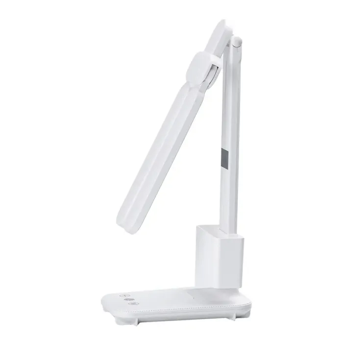 Лампа настільна світлодіодна з сенсорним керуванням з годинником світильник акумуляторний LED складаний (HP0721205C) - зображення 4