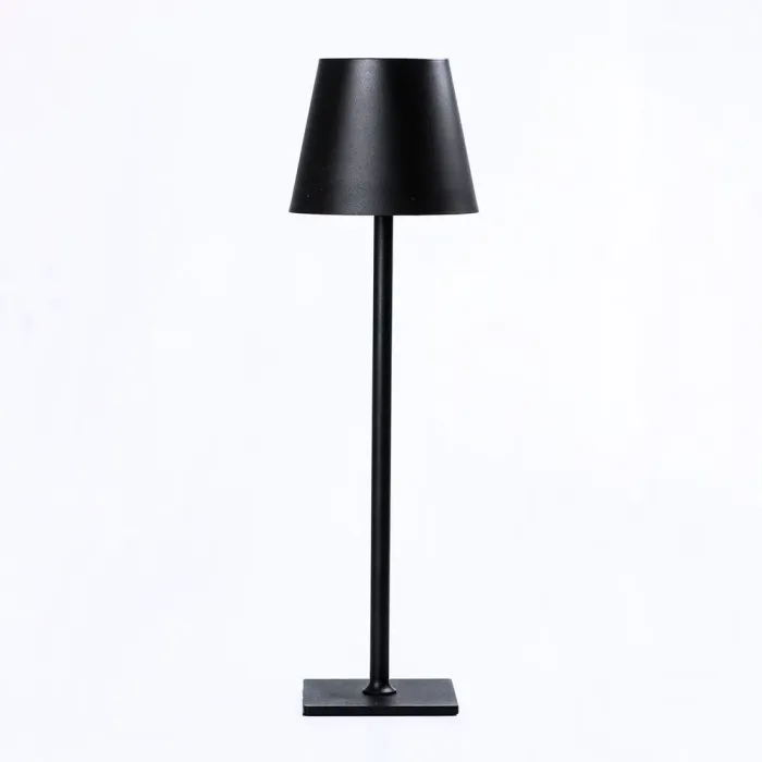 Лампа настільна акумуляторна в скандинавському стилі 5 Вт 5200mA настільний світильник Чорний (HP400B) - зображення 2