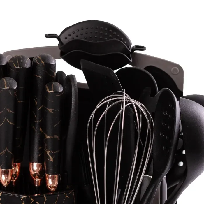 Набор кухонных принадлежностей и ножей на подставке 25 предметов. (YRUR11) - изображение 4