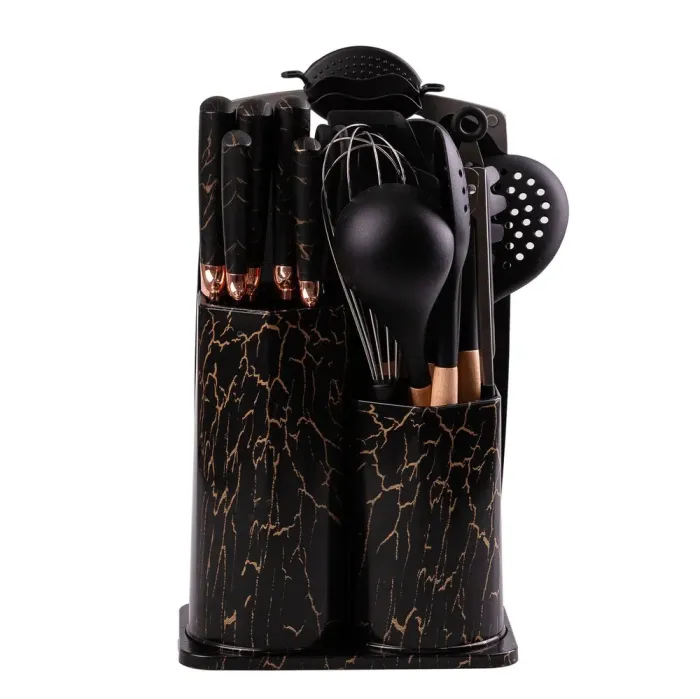 Набор кухонных принадлежностей и ножей на подставке 25 предметов. (YRUR11) - изображение 2