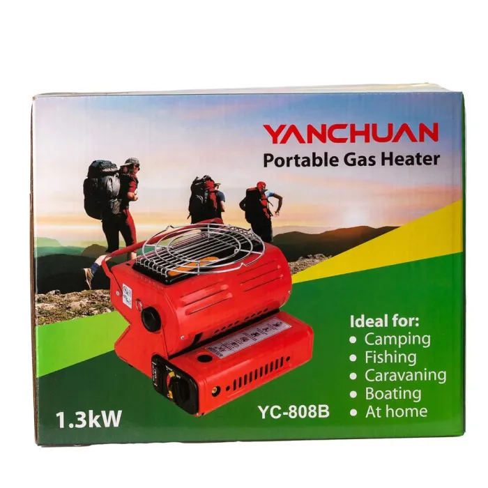 Туристичний газовий обігрівач портативний 2в1 на 1.3 кВт (HPYC808B) - зображення 7