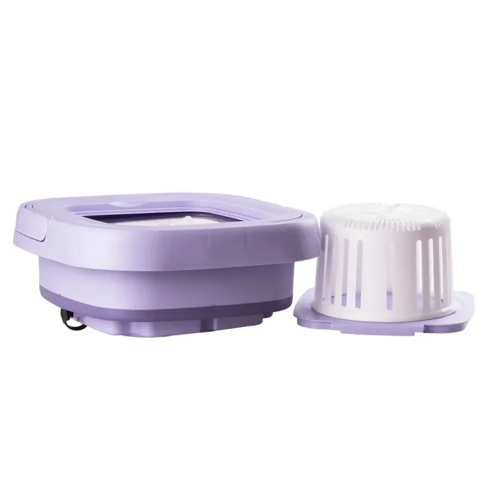 Стиральная машина портативная складная 8 л 80°С полуавтоматическая мини стиралка ультразвуковая (GL1V) - изображение 5