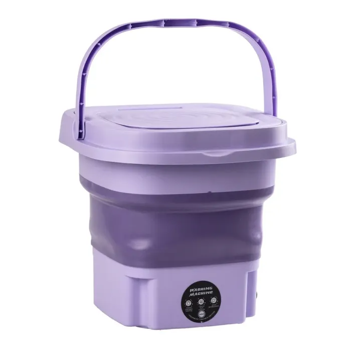 Стиральная машина портативная складная 8 л 80°С полуавтоматическая мини стиралка ультразвуковая (GL1V) - изображение 3