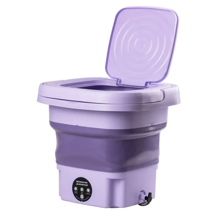 Стиральная машина портативная складная 8 л 80°С полуавтоматическая мини стиралка ультразвуковая (GL1V) - изображение 2