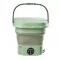 Пральна машина портативна складна 8 л 80°С напівавтоматична міні пралка ультразвукова Зелений (GL1GR)
