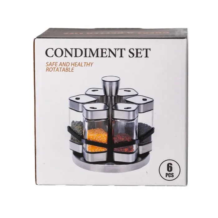 Набор для специй на подставке 6 предметов по 120 мл (HP531T1025J) - изображение 4