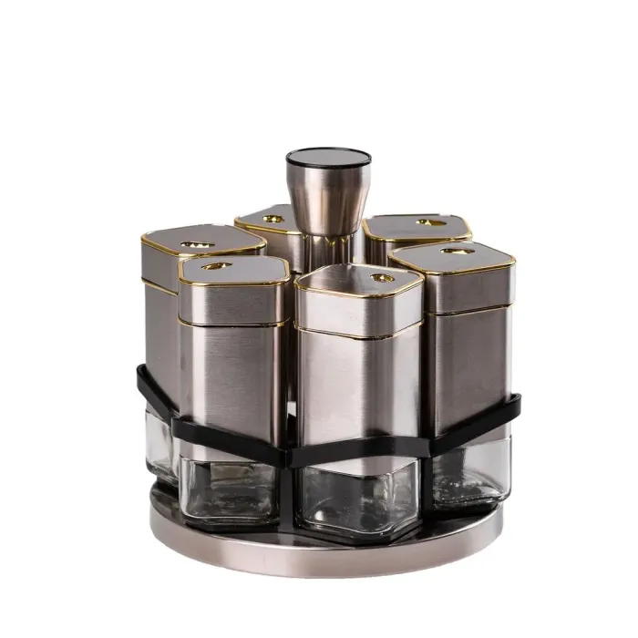 Набор для специй на подставке 6 предметов по 120 мл (HP531T1025J) - изображение 1