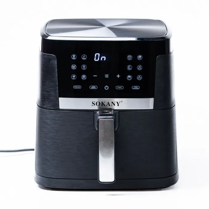 Аерофритюрниця електрична аерогриль з таймером та терморегулятором 6.5 л 1800 Вт SOKANY SK-10007 (SK10007) - зображення 1