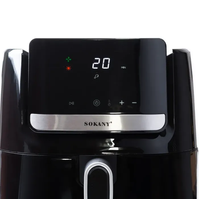 Аерофритюрниця електрична аерогриль 8.5 л 1800 Вт температура до 200 С і таймер SOKANY (SK10004) - зображення 9