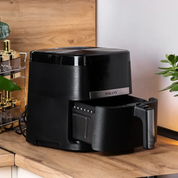 Аерофритюрниця електрична аерогриль 8.5 л 1800 Вт температура до 200 С і таймер SOKANY (SK10004) - зображення 2