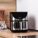 Аерофритюрниця електрична аерогриль 7 л 1800 Вт температура до 200 С і таймер SOKANY (SK10031)