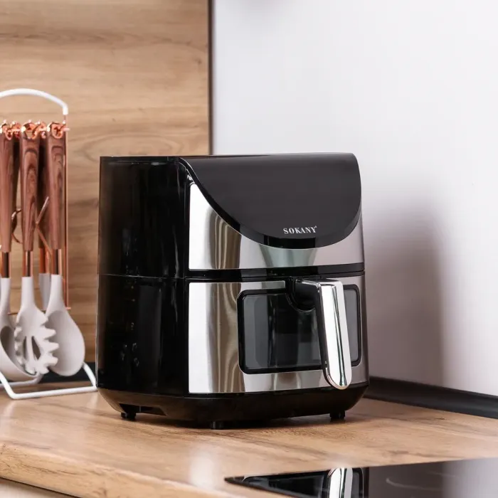 Аерофритюрниця електрична аерогриль 7 л 1800 Вт температура до 200 С і таймер SOKANY (SK10031) - зображення 2
