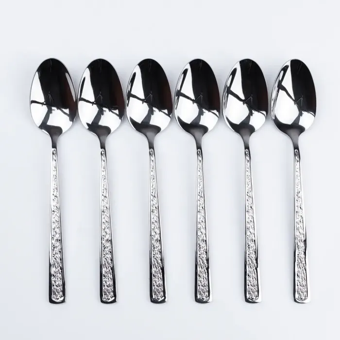 Набір столових ложок 6 шт нержавіюча сталь нержавіюча сталь гальванічне покриття (HP693) - зображення 2