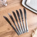 Набір столових ножів 6 шт нержавіюча сталь гальванічне покриття (HP704)