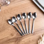 Набір столових чайних ложок 6 шт нержавіюча сталь нержавіюча сталь гальванічне покриття (HP707)