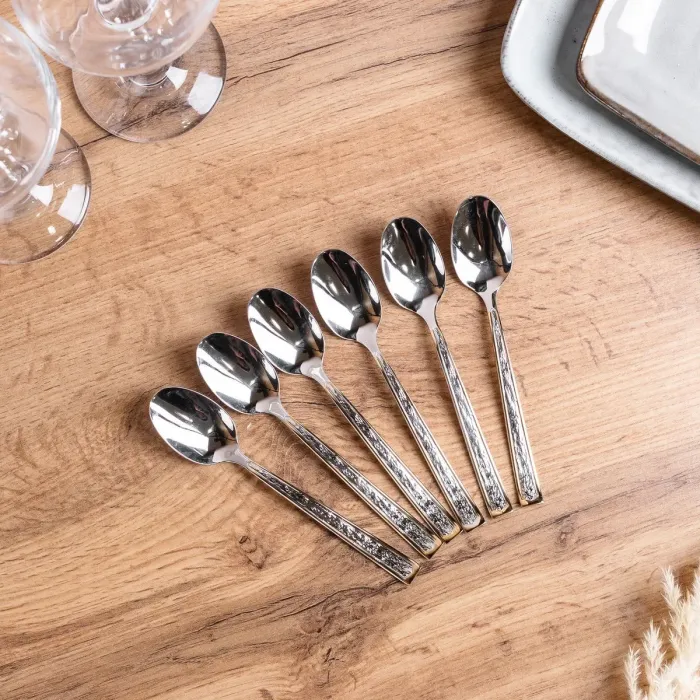 Набор столовых чайных из нержавеющей стали 6 штук (HP96921) - изображение 1