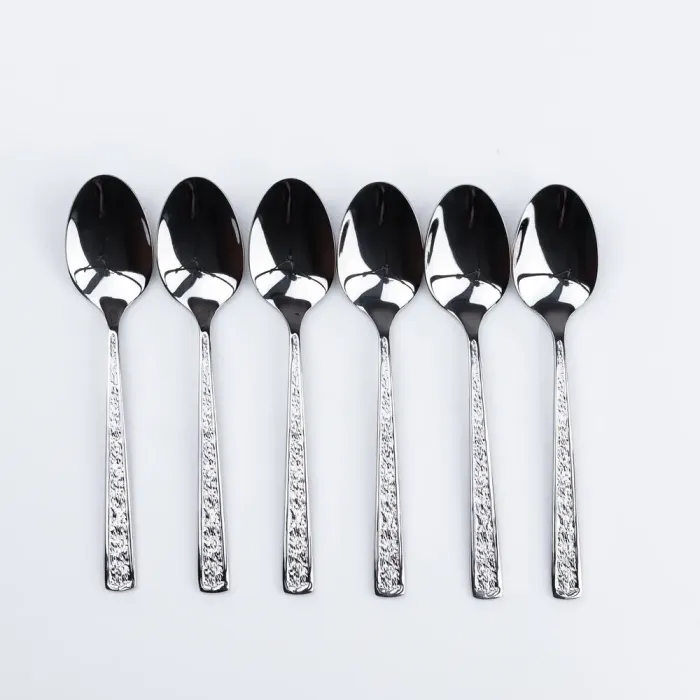 Набор столовых чайных ложек 6шт. нержавеющая сталь нержавеющая сталь гальваническое покрытие (HP695) - изображение 2