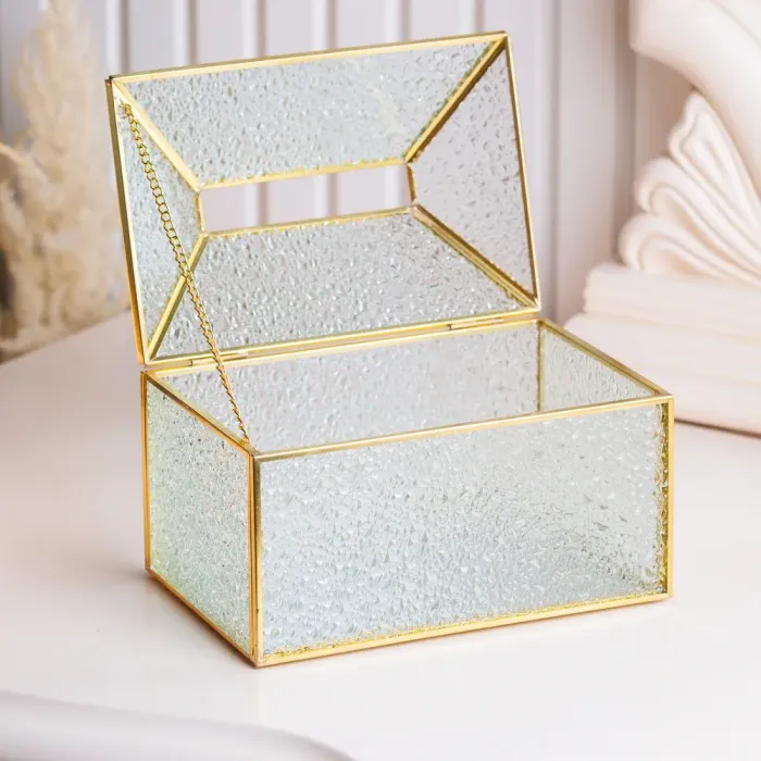 Серьги золотые Кристаллы стекло и металл 19812 см (HP412) - изображение 2