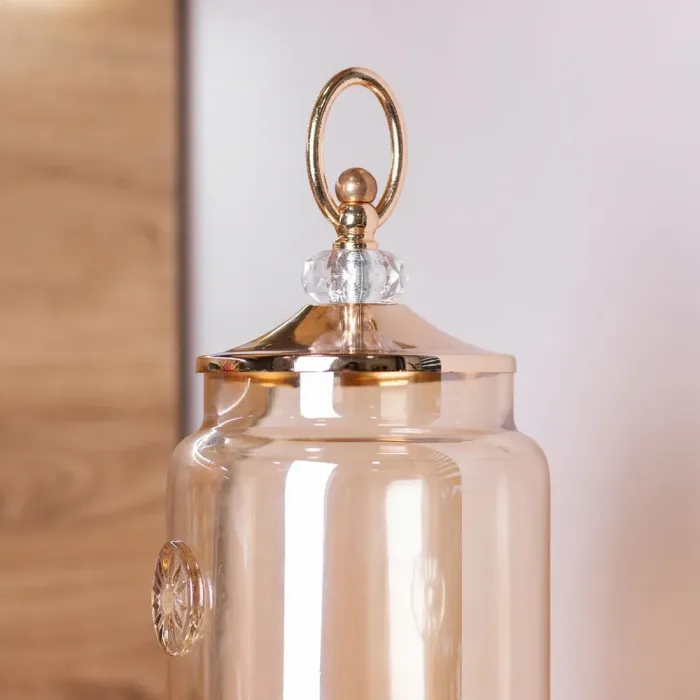 Лимонадниця з краном на металевій підставці для напоїв 2 л зі скла (HP132) - зображення 7