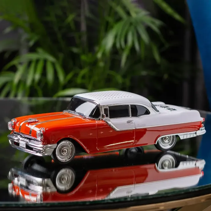 Портативна колонка Bluetooth бездротова у формі машинки 3 Вт потужна Червоно-чорний (UR125OW) - зображення 1