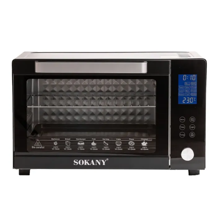 Духовка електрична настільна з конвекцією Sokany електропіч на 50 л Вт Електродуховка для дому 1700 Вт (SK-10011) - зображення 7