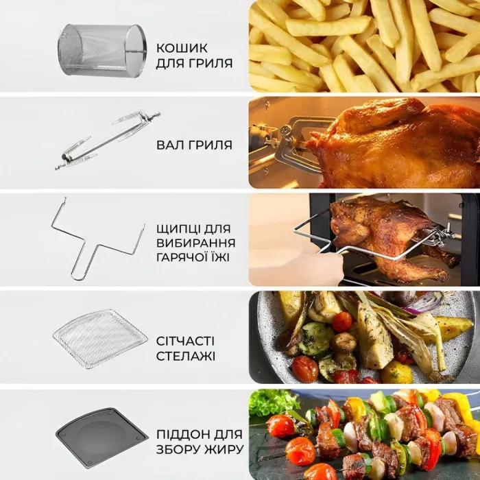 Духовка настольная электрическая 1800 Вт 18 л. - изображение 5