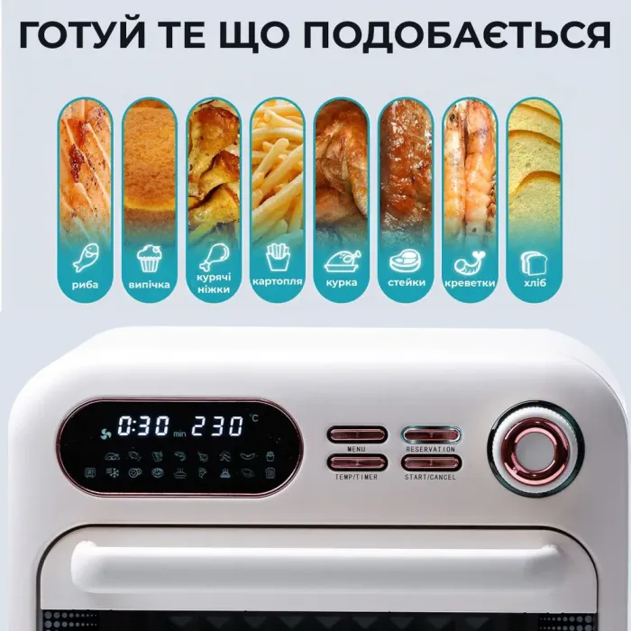 Духовка настольная электрическая 1800 Вт 18 л. - изображение 7