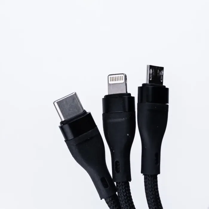 Кабель для зарядки телефона 3в1 USB - Micro USB/Type-C/Lightning (UR521) - изображение 3