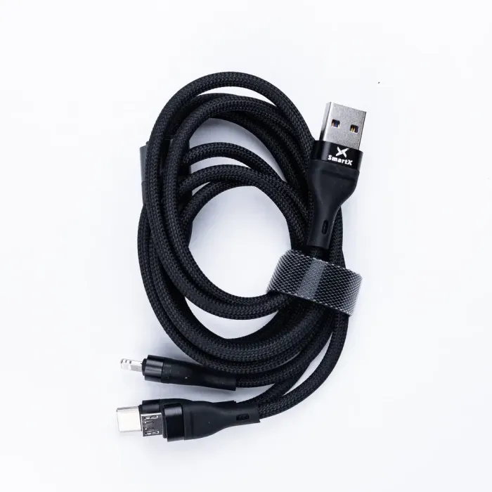 Кабель для зарядки телефона 3в1 USB - Micro USB/Type-C/Lightning (UR521) - изображение 2