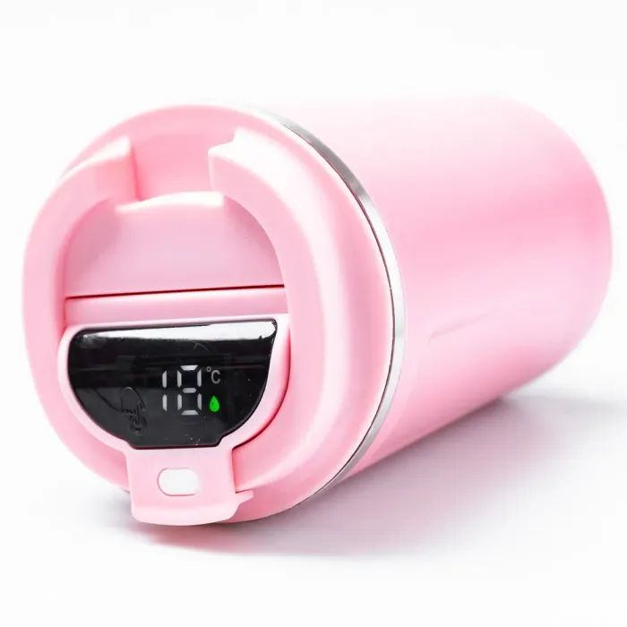 Термос из нержавеющей стали 380 мл с датчиком температуры термокружка до 12 часов (HPGM5821P) - изображение 4