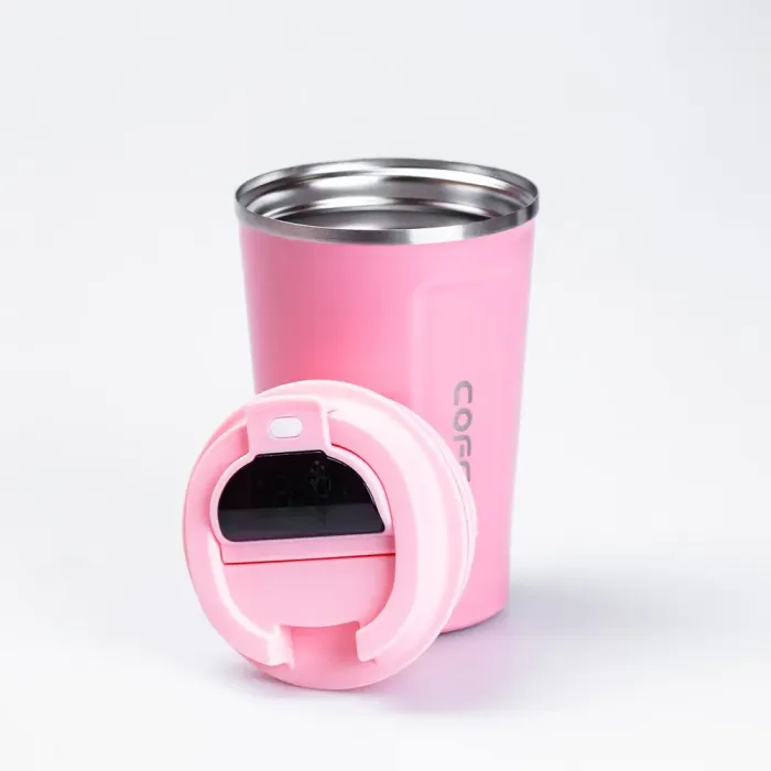 Термос из нержавеющей стали 380 мл с датчиком температуры термокружка до 12 часов (HPGM5821P) - изображение 1