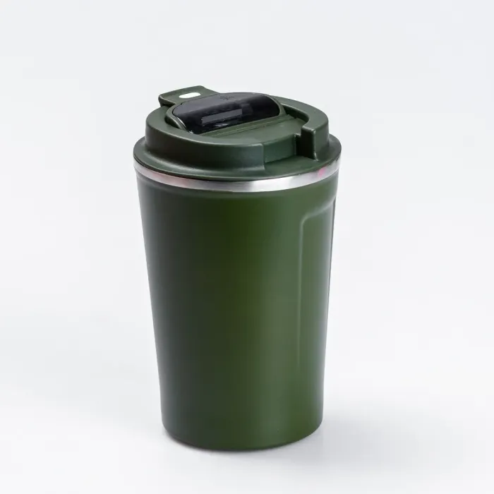 Термос із нержавіючої сталі 380 мл із датчиком температури термокружка до 12 годин Зелений (HPGM5821GR) - зображення 3