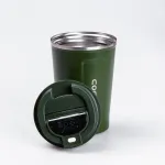 Термос із нержавіючої сталі 380 мл із датчиком температури термокружка до 12 годин Зелений (HPGM5821GR)