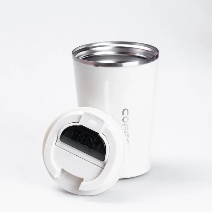 Термос из нержавеющей стали 380 мл с датчиком температуры термокружка до 12 часов. (HPGM5821BE) - изображение 1