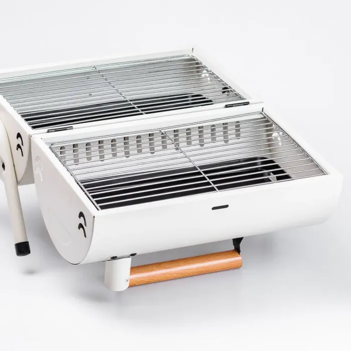 Переносний складний мангал барбекю 38×28×40 (см), гриль барбекю з кришкою (HP452GBE) - зображення 5