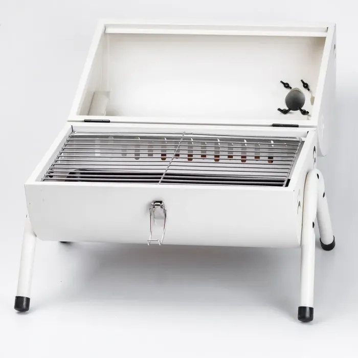 Переносний складний мангал барбекю 38×28×40 (см), гриль барбекю з кришкою (HP452GBE) - зображення 7