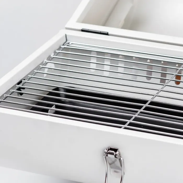 Переносний складний мангал барбекю 38×28×40 (см), гриль барбекю з кришкою (HP452GBE) - зображення 9